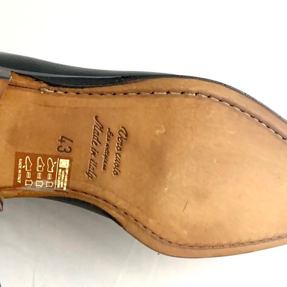 Handcrafted Italy Jose Real  Crust Nero Brogues 10.5 Wingtips Black - Picture 4 of 15